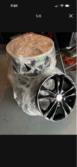 17”Black universal Rims 5 Lugs    $400 / or B/O