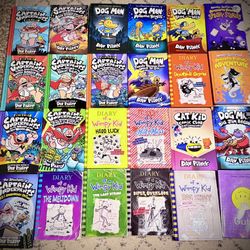 🔥 Kids Book Mega Bundle – Dog Man, Wimpy Kid, Captain Underpants!