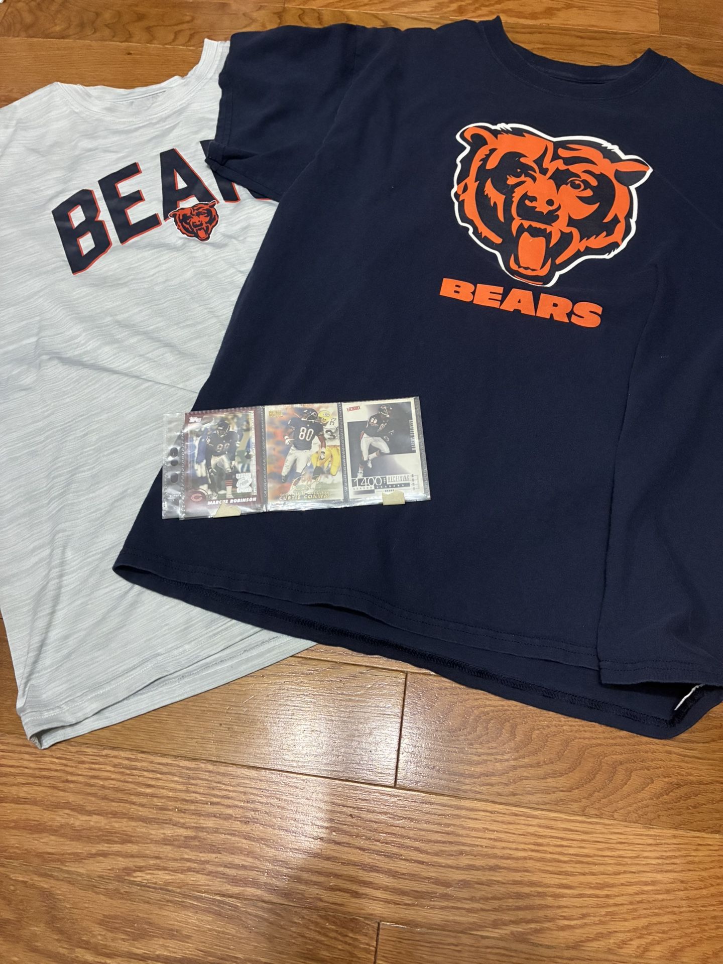 Lot of 2 NFL Chicago Bears Nike/Fanatics Men's Large T-Shirts Used