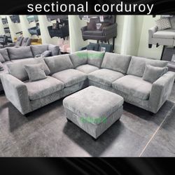 Corduroy Sectional