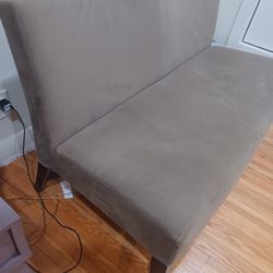 Vintage Crate & Barrel Modern Armless Loveseat
