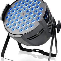DJ Lights DMX Sound Activated, 54 x 3W LED Par Lights RGB Stage Lights DMX, DJ Par Lights for Church, Concert, Wedding, Party, Bar, Stage Lighting (1)