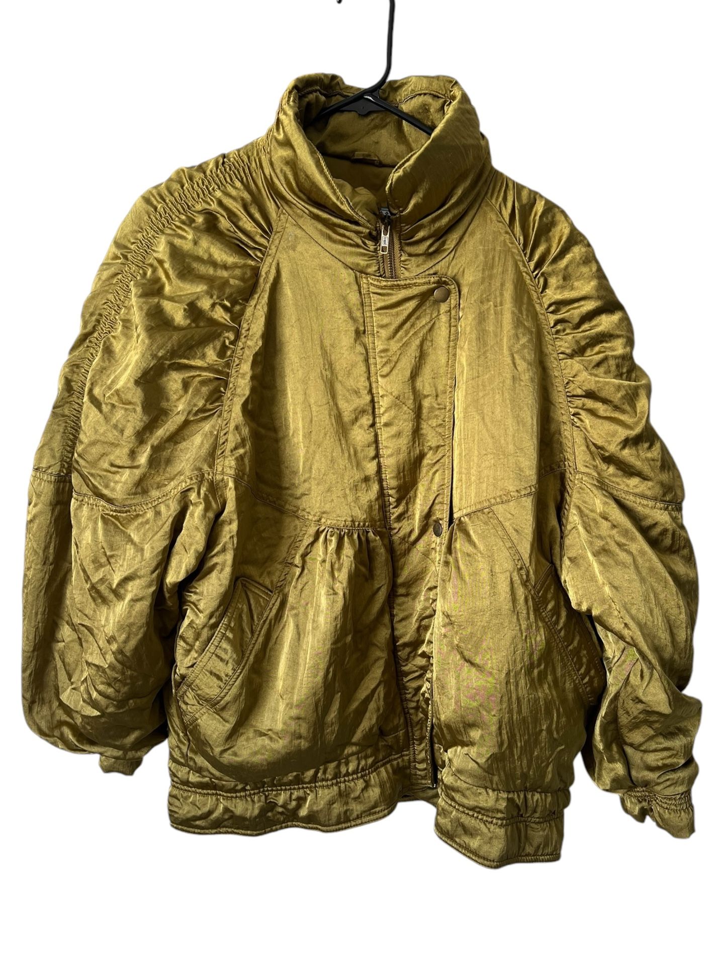 Vintage American Idea Coat Jacket Green Sz M Nylon Made In Taiwan Zip Up Comes from a pet and smoke free home. This vintage American Idea coat jacket