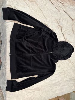 Fashion Nova Black Velour Track Suit