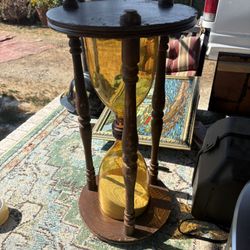 Vintage Blanko Glass Hourglass