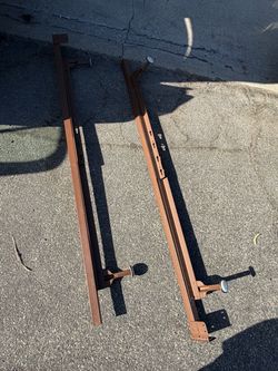 Metal Bed Frame Side Rails Pair