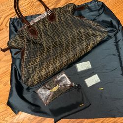 Fendi Zucca Du Jour Grande Bag /Wallet 