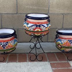 Mexican Pottery Talavera Michoacána Pots