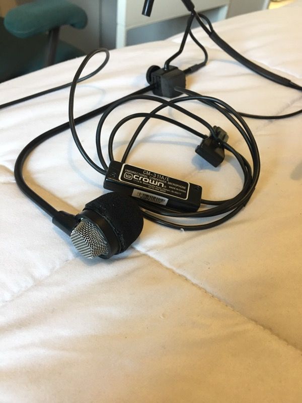 Crown microphone head set cm311 taf4