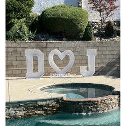 Marquee Letters And Heart