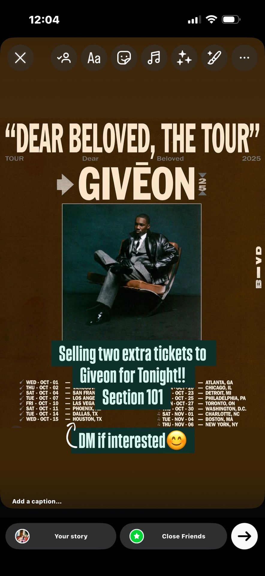 GIVEON TICKETS