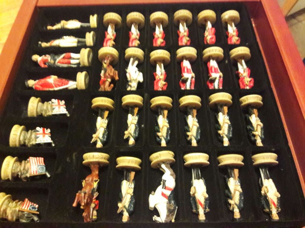 Revolutionary War Chess Set. AMAZING !!!!!