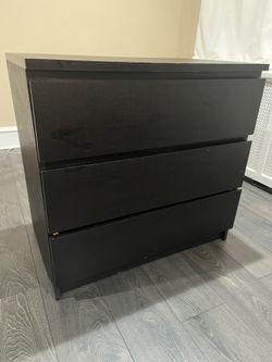IKEA black 3 drawer dresser