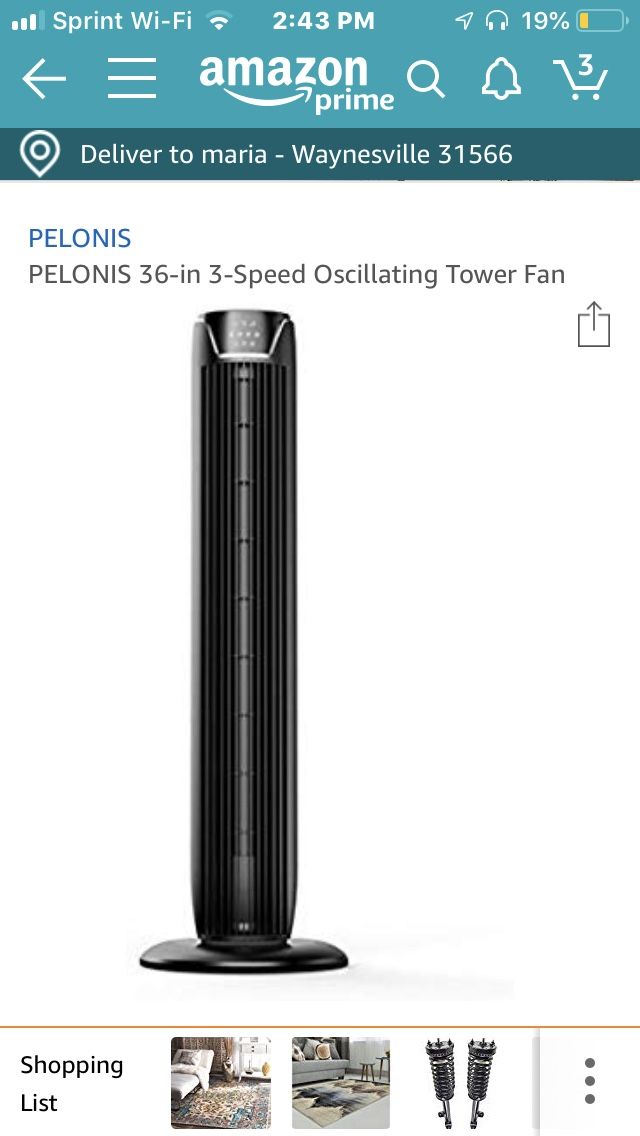 Oscillating fan