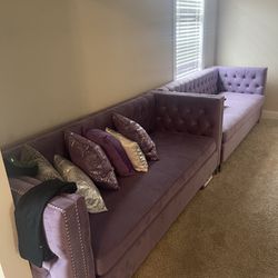 Purple Sectional Couch