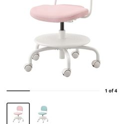 IKEA Child's desk chair light pink Vimund