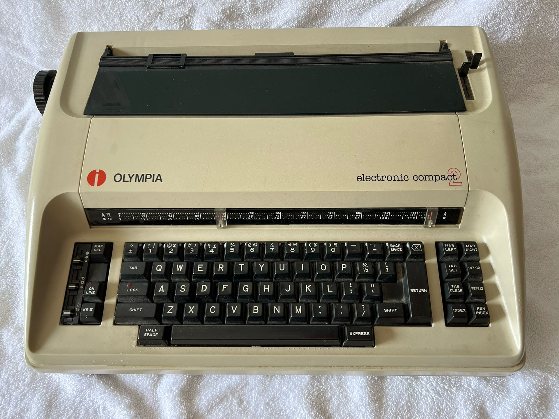 Vintage Olympia Compact 2 Electronic Typewriter - untested, No Cords, Sold As Is