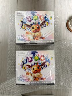 Pokémon Scarlet & Violet Prismatic Evolutions Elite Trainer Box x2