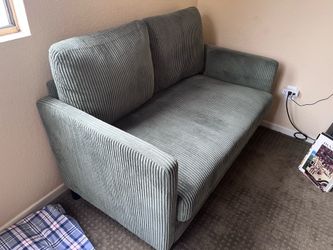 Loveseat Small 2 seat 48" corduroy Comfy Sofa Couch with Spring Cushion