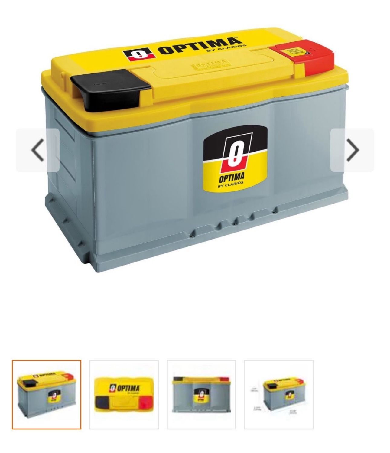 Optima yellow top battery
