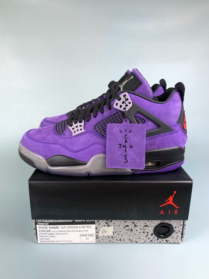Air jordan 4s TRAVIS SCOTT CACTUS PURPLE many more colors available