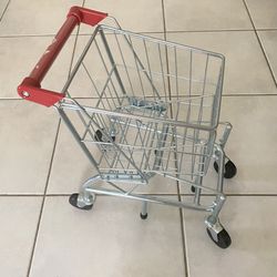 Toy Shopping Cart with a Sturdy Metal Frame. 