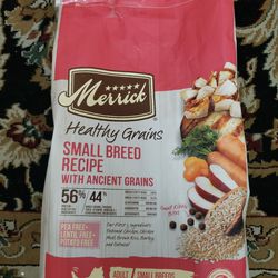 Merrick  Dog Food 2.15lbs Bag Pea + Lentil + Potato Recipe Best By 2025