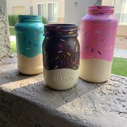 Donut Mason jars