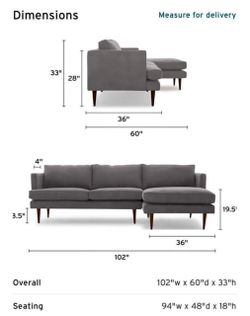 Jaybird Preston Reversible Sectional