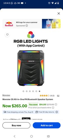 Monster Z6 All-in-One PA Bluetooth Speaker System