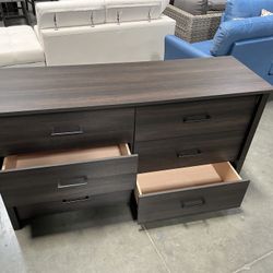 New! 6-Drawer Espresso Dresser, bedroom dresser, Oak Color dresser, clothing storage unit, bedroom closet, closet storage, cabinet, Dresser, matching 