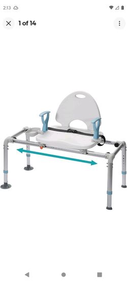 ELENKER SLIDING SHOWER CHAIR CAPACITY 400 LBS