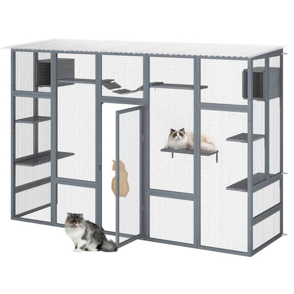 Wood Cat Enclosure Large Run Playpen, Sunshine Board