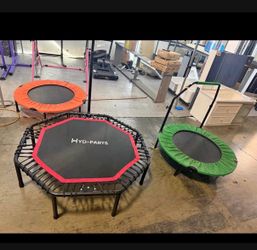 New 48" Rebounder Exercise Trampoline with Bungee Cords 550 Ibs capacity