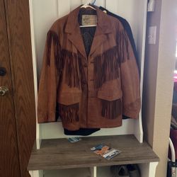 Kenny Rogers Men’s Leather Jacket Size 42