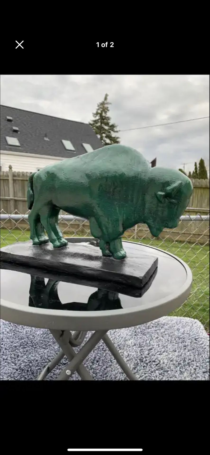 The Old Irish Buffalo Statue