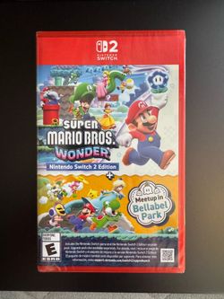Super Mario Bros. Wonder Nintendo Switch 2 Brand New sealed
