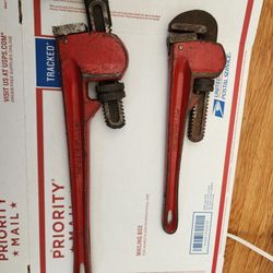 2  Pipe Wrench  16 & 12 Inch EXCELLENT CONDITION  Like  New