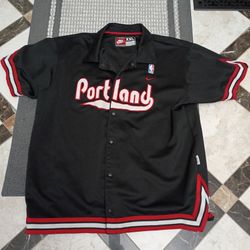 Vintage Portland Trailblazers 76 Nike XXL Warmup Jersey 