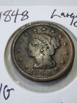 1848 Braided Hair Large Cent