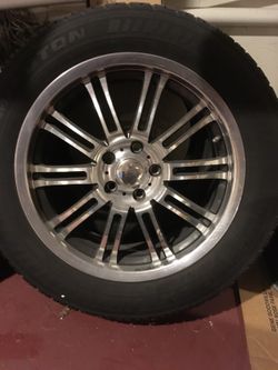 Wheels - 17 x 8 polished aluminum.