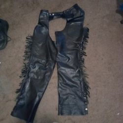 Genuine Leather  Motorcycle Chaps