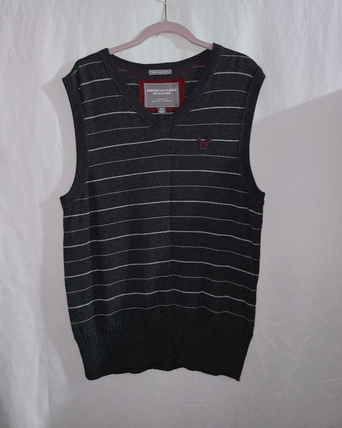 American Eagle Outfitters Striped Sweater Vest Size M