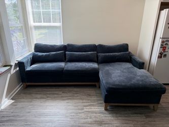 Sectional dark blue