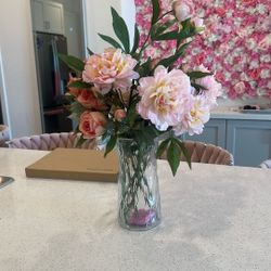 Flake Flower Set And Vase 