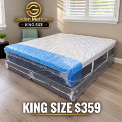 Brand New King Plush Pillow Top Set