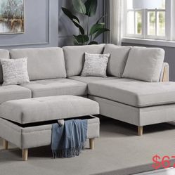 Sectional Sofa With Ottoman