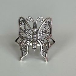 Butterfly 🦋 925 Sterling Silver Ring 💍 size 10