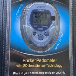 BRAND NEW- OMRON GO SMART  POCKET PEDOMETER WITH 2D SMART SENSOR TECHNOLOGY