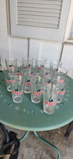 15 Tecate Light Beer Pint Glasses